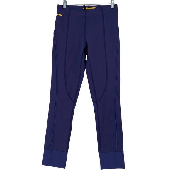 Lole Jogger Pants Size S Purple Leggings 4 Way Stretch UPF 50+ Mesh Ankle Band - Picture 1 of 13